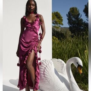 FOR LOVE AND LEMONS | Akira Gown in Berry